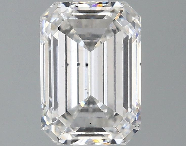 2.03 Carat Emerald Shaped Ideal Cut SI1 IGI Certified Lab Grown Diamond