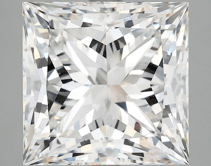 6.05 Carat Princess Shaped Ideal Cut VVS2 IGI Certified Lab Grown Diamond