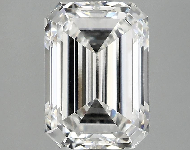 3.05 Carat Emerald Shaped Ideal Cut VVS2 IGI Certified Lab Grown Diamond