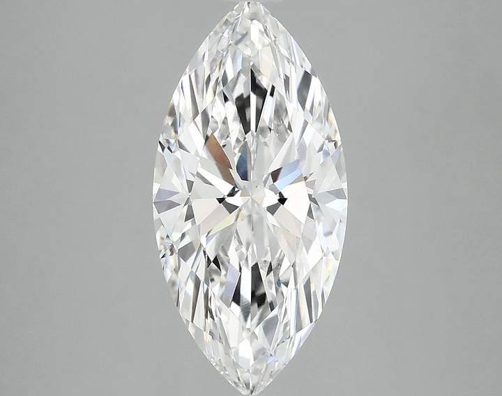 3.02 Carat Marquise Shaped Excellent Cut VVS2 IGI Certified Lab Grown Diamond