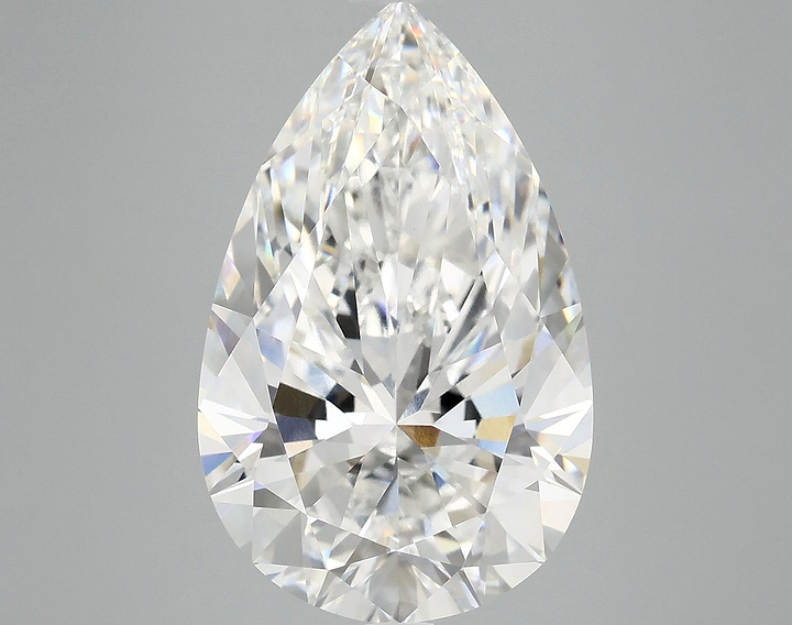 7.2 Carat Pear Shaped Ideal Cut VVS2 IGI Certified Lab Grown Diamond