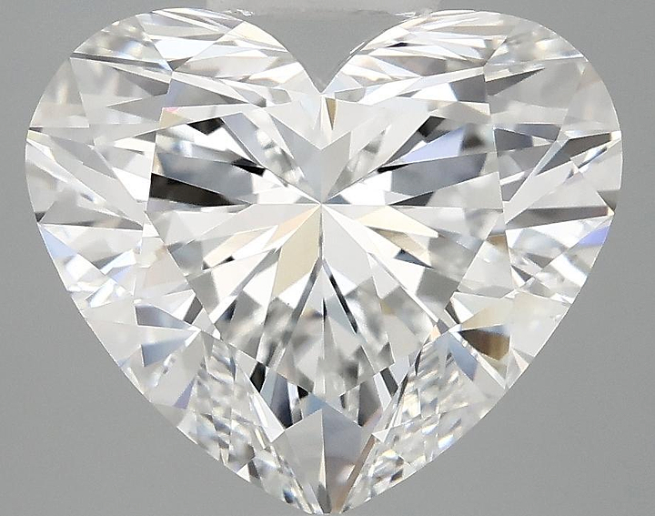 5.09 Carat Heart Shaped Excellent Cut VVS2 IGI Certified Lab Grown Diamond