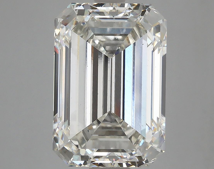 6.09 Carat Emerald Shaped Ideal Cut VS1 IGI Certified Lab Grown Diamond