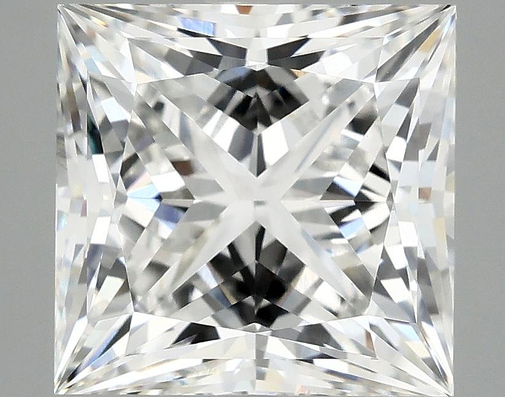 4.94 Carat Princess Shaped Ideal Cut VVS2 IGI Certified Lab Grown Diamond