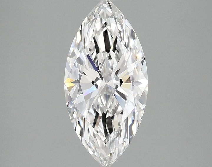 2.1 Carat Marquise Shaped Ideal Cut VVS2 IGI Certified Lab Grown Diamond