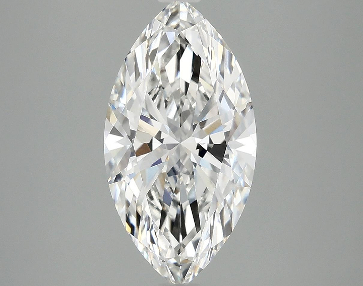 2.87 Carat Marquise Shaped Excellent Cut VVS2 IGI Certified Lab Grown Diamond