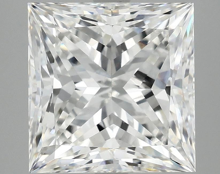 4.92 Carat Princess Shaped Ideal Cut VVS2 IGI Certified Lab Grown Diamond
