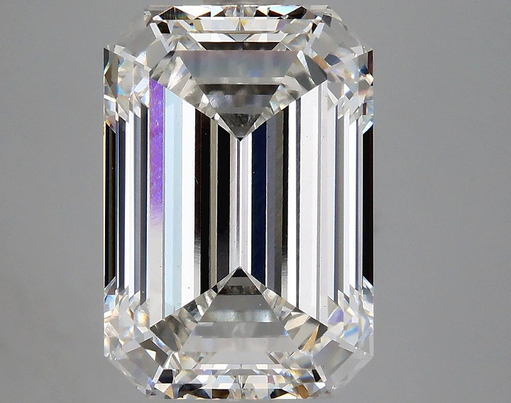 6.09 Carat Emerald Shaped Ideal Cut VS1 IGI Certified Lab Grown Diamond
