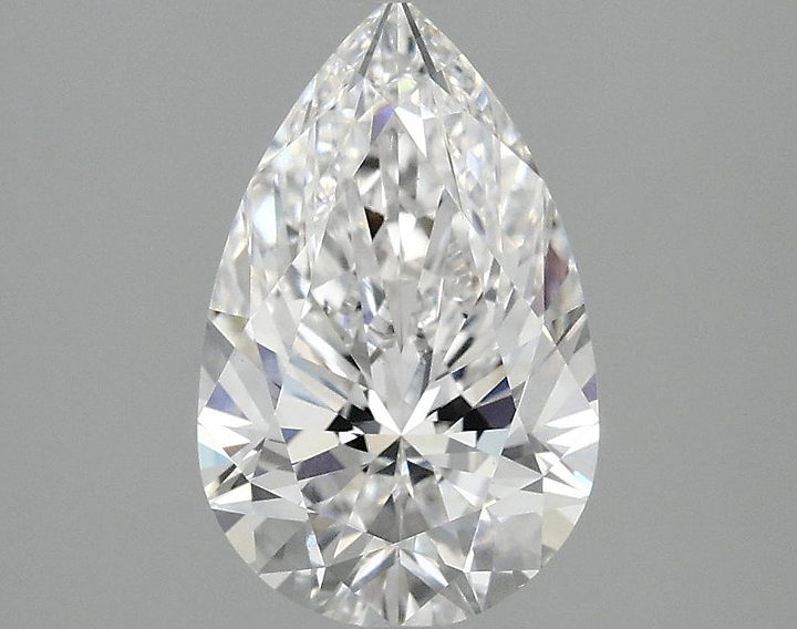 2.03 Carat Pear Shaped Ideal Cut VVS2 IGI Certified Lab Grown Diamond