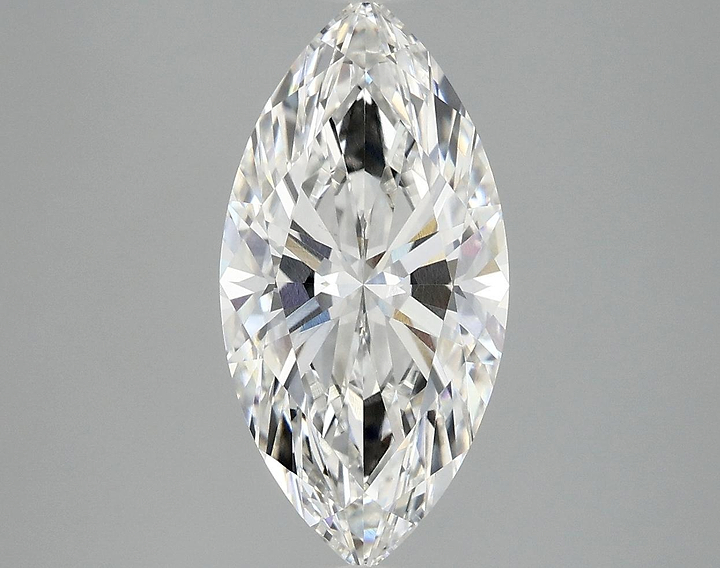 3.09 Carat Marquise Shaped Ideal Cut VVS2 IGI Certified Lab Grown Diamond