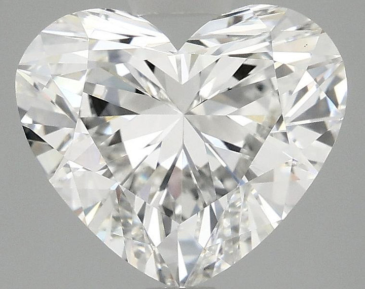 2.97 Carat Heart Shaped Ideal Cut VVS2 IGI Certified Lab Grown Diamond