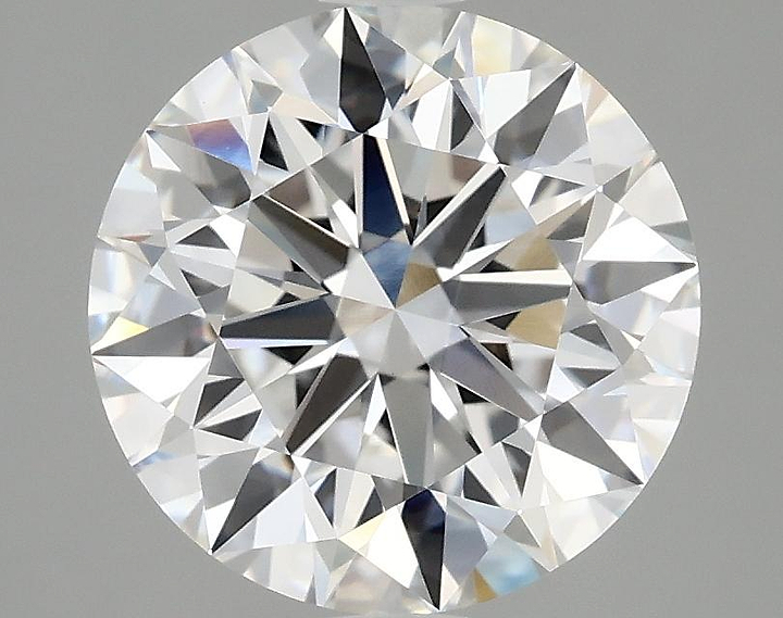 3.08 Carat Round Shaped Excellent Cut VVS2 IGI Certified Lab Grown Diamond