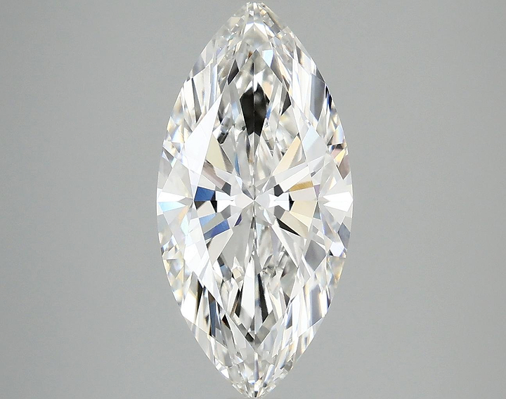 3.07 Carat Marquise Shaped Excellent Cut VVS2 IGI Certified Lab Grown Diamond