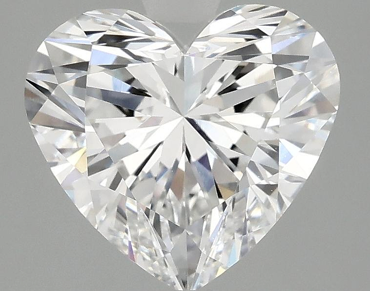 2.58 Carat Heart Shaped Ideal Cut VVS2 IGI Certified Lab Grown Diamond