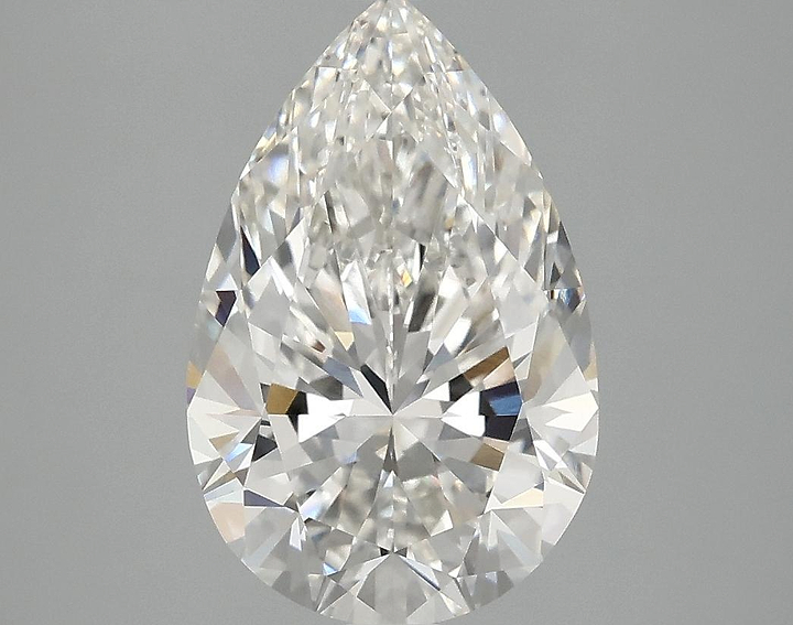 3.06 Carat Pear Shaped Excellent Cut VVS2 IGI Certified Lab Grown Diamond