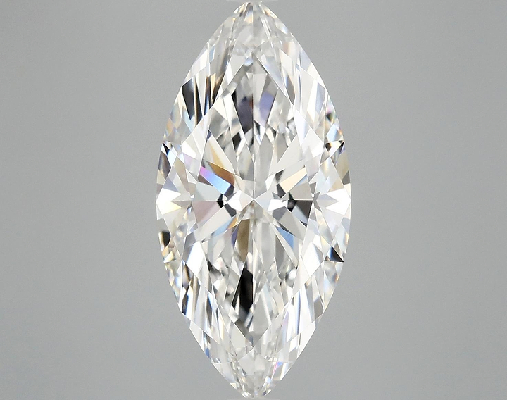 3.93 Carat Marquise Shaped Excellent Cut VVS2 IGI Certified Lab Grown Diamond