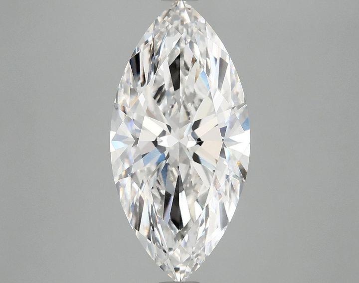 3.02 Carat Marquise Shaped Excellent Cut VVS2 IGI Certified Lab Grown Diamond