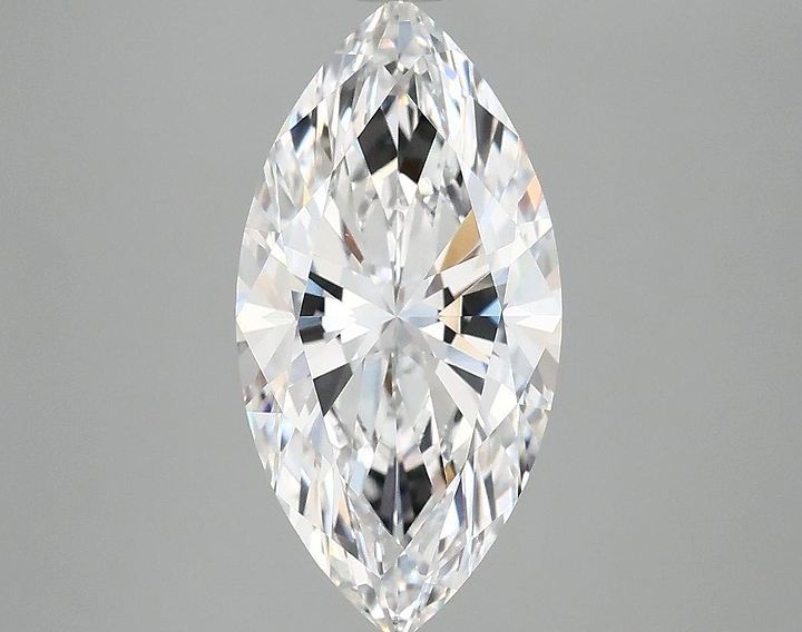 3.04 Carat Marquise Shaped Ideal Cut VVS2 IGI Certified Lab Grown Diamond