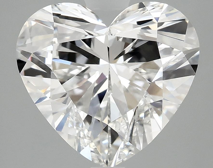 4.08 Carat Heart Shaped Ideal Cut VVS2 IGI Certified Lab Grown Diamond