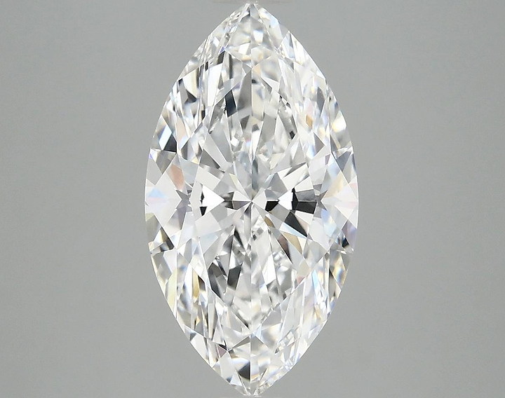 3.08 Carat Marquise Shaped Excellent Cut VVS2 IGI Certified Lab Grown Diamond