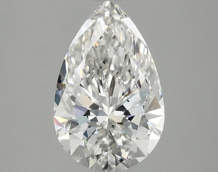 2.05 Carat Pear Shaped Ideal Cut SI1 IGI Certified Lab Grown Diamond