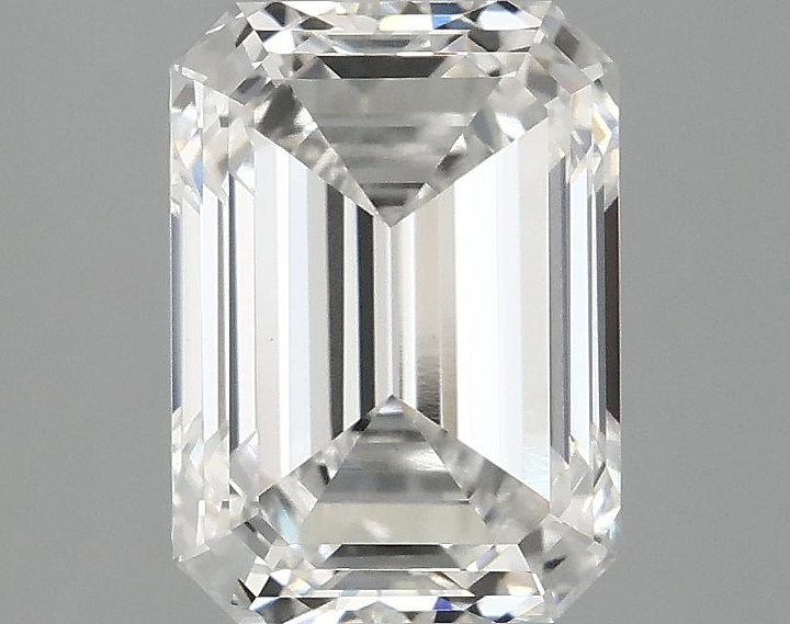 3.08 Carat Emerald Shaped Excellent Cut VVS2 IGI Certified Lab Grown Diamond