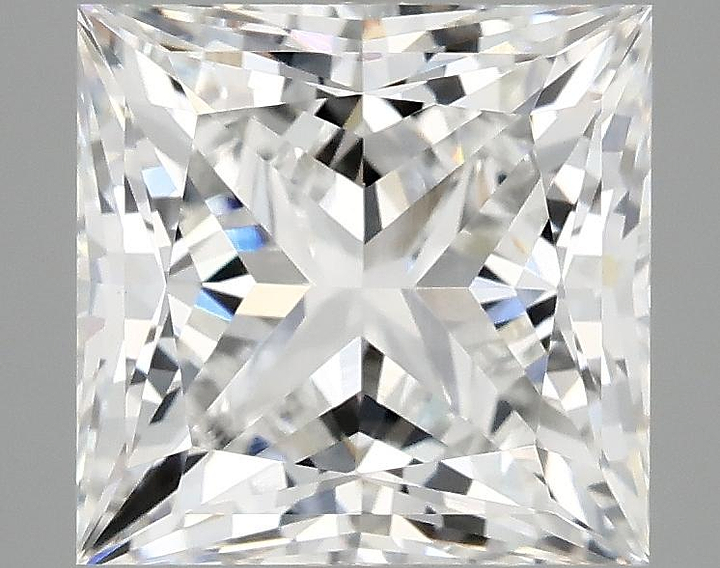 4.15 Carat Princess Shaped Ideal Cut VVS2 IGI Certified Lab Grown Diamond
