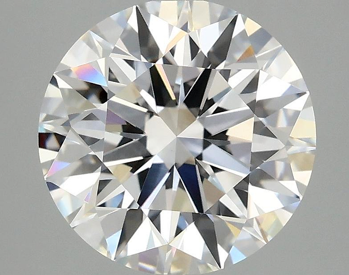3.09 Carat Round Shaped Ideal Cut VVS2 IGI Certified Lab Grown Diamond