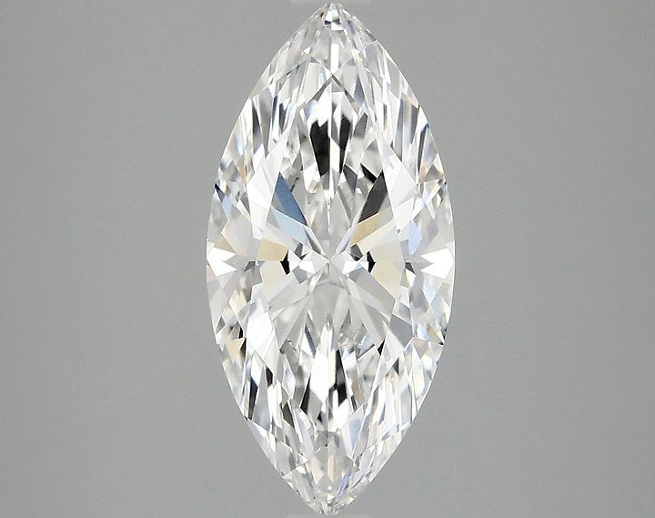 2.07 Carat Marquise Shaped Excellent Cut VVS2 IGI Certified Lab Grown Diamond