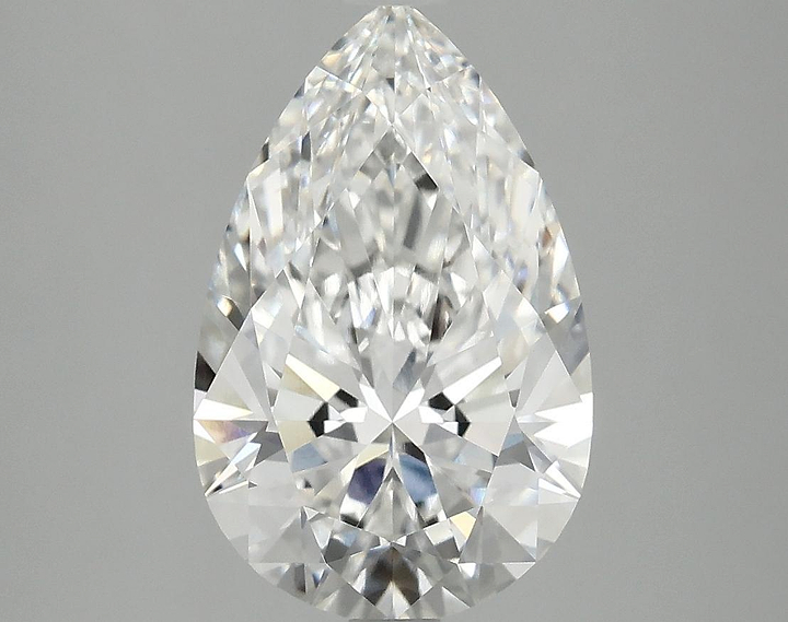 3.07 Carat Pear Shaped Ideal Cut VVS2 IGI Certified Lab Grown Diamond