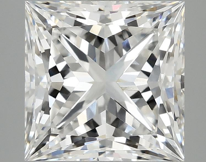 4.03 Carat Princess Shaped Ideal Cut VVS2 IGI Certified Lab Grown Diamond