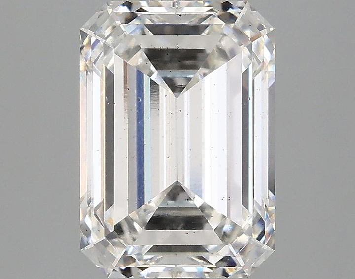 3.09 Carat Emerald Shaped Ideal Cut SI1 IGI Certified Lab Grown Diamond