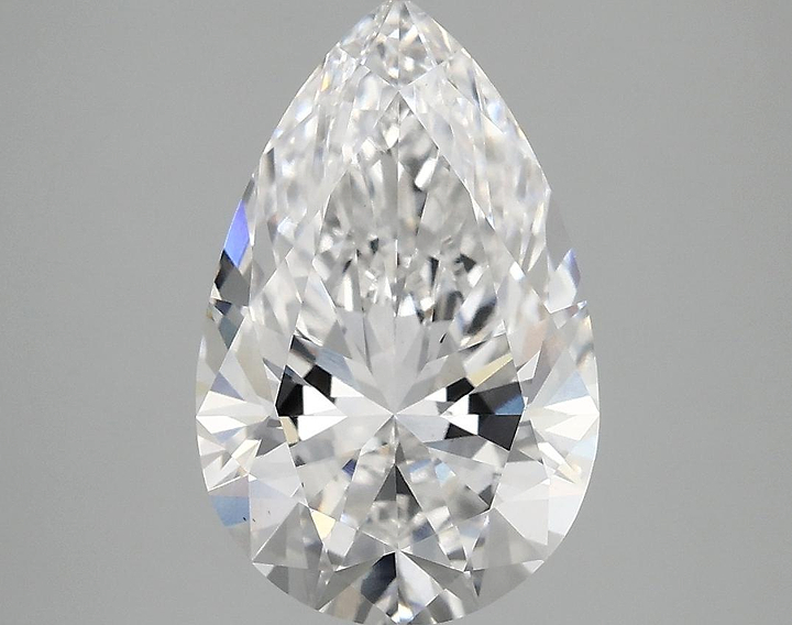 3.08 Carat Pear Shaped Ideal Cut VS1 IGI Certified Lab Grown Diamond