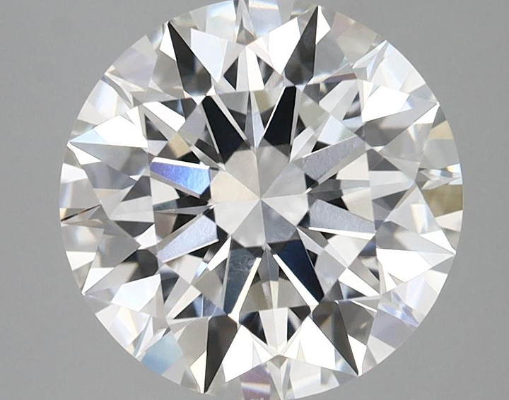 3.08 Carat Round Shaped Ideal Cut VVS2 IGI Certified Lab Grown Diamond