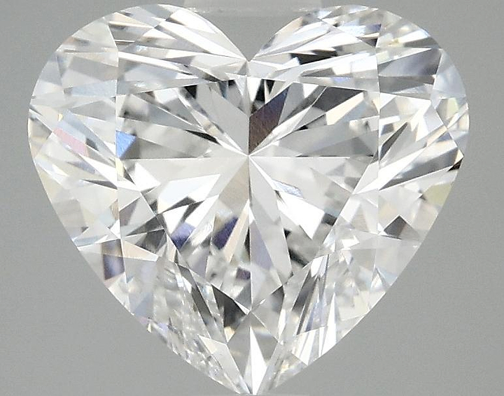 2.96 Carat Heart Shaped Ideal Cut VVS2 IGI Certified Lab Grown Diamond