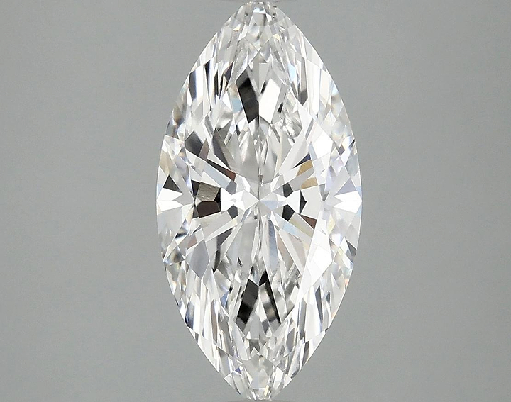 2.02 Carat Marquise Shaped Ideal Cut VVS2 IGI Certified Lab Grown Diamond