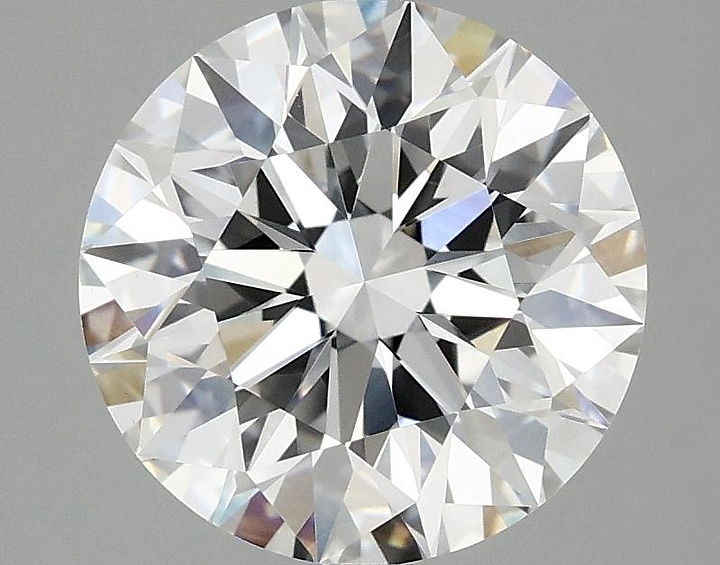 3.08 Carat Round Shaped Excellent Cut VVS2 IGI Certified Lab Grown Diamond
