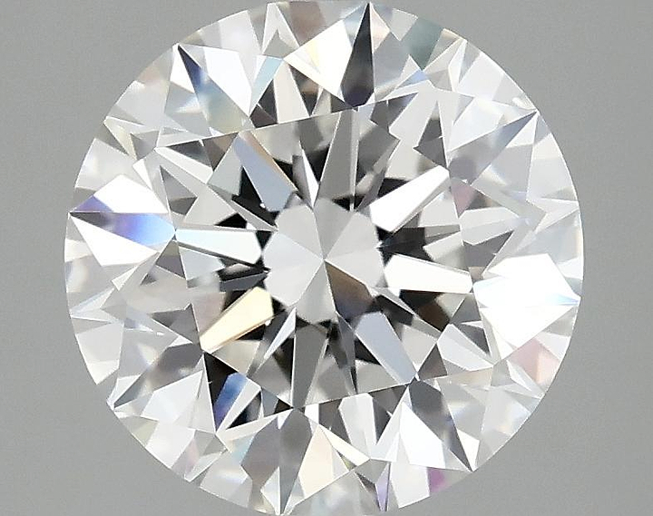3.08 Carat Round Shaped Excellent Cut VVS2 IGI Certified Lab Grown Diamond