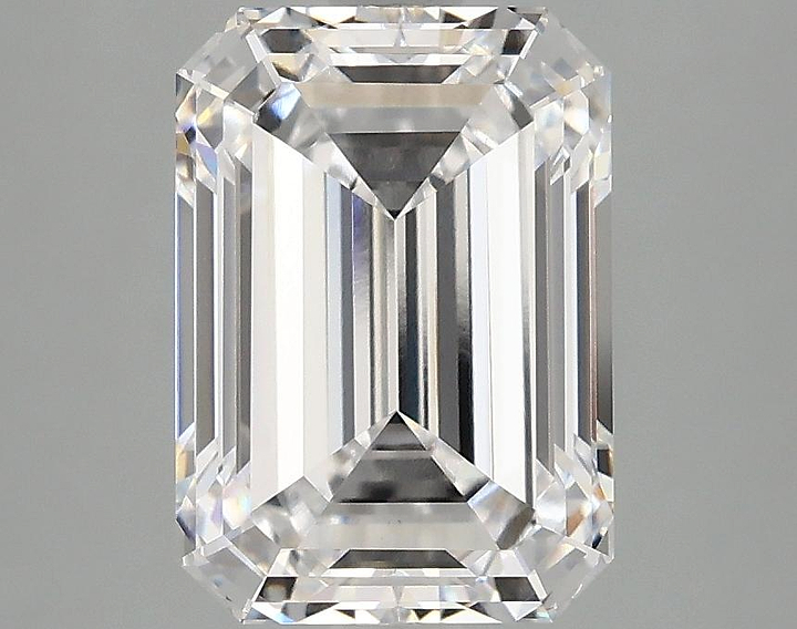 2.97 Carat Emerald Shaped Ideal Cut VS1 IGI Certified Lab Grown Diamond