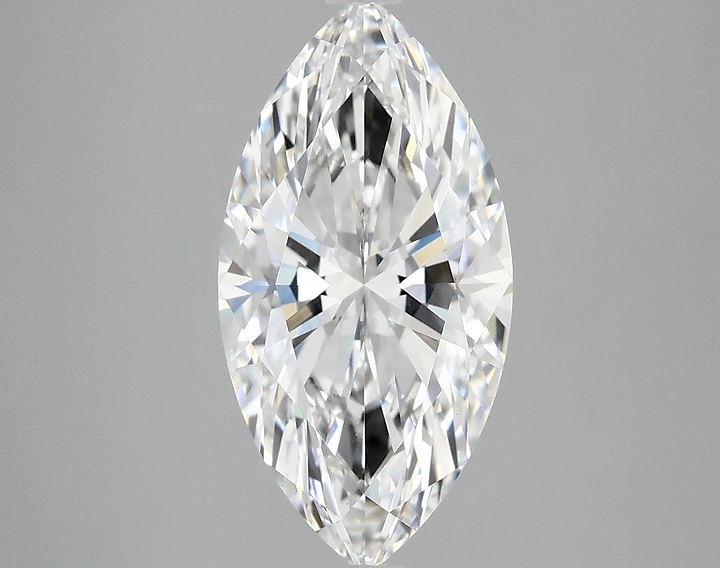 3.04 Carat Marquise Shaped Ideal Cut VVS2 IGI Certified Lab Grown Diamond