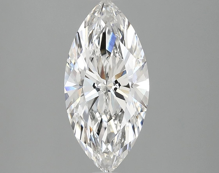 2.1 Carat Marquise Shaped Excellent Cut VVS2 IGI Certified Lab Grown Diamond