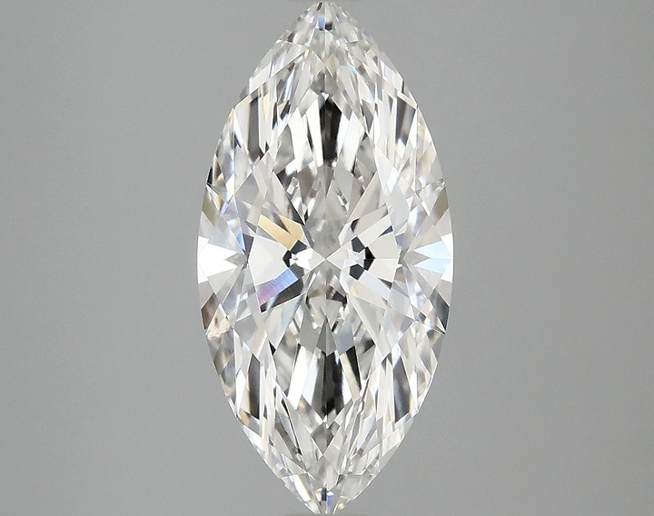 3.06 Carat Marquise Shaped Excellent Cut VVS2 IGI Certified Lab Grown Diamond