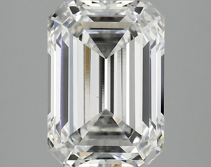 3.09 Carat Emerald Shaped Ideal Cut VVS2 IGI Certified Lab Grown Diamond