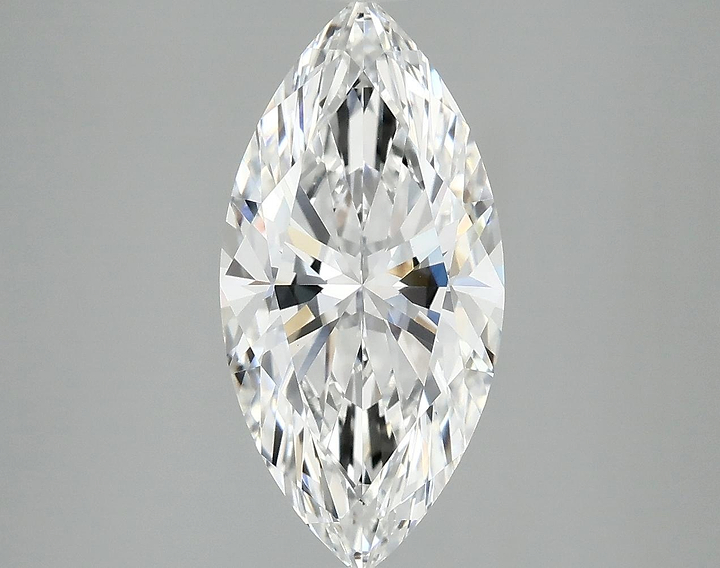 3.08 Carat Marquise Shaped Ideal Cut VVS2 IGI Certified Lab Grown Diamond