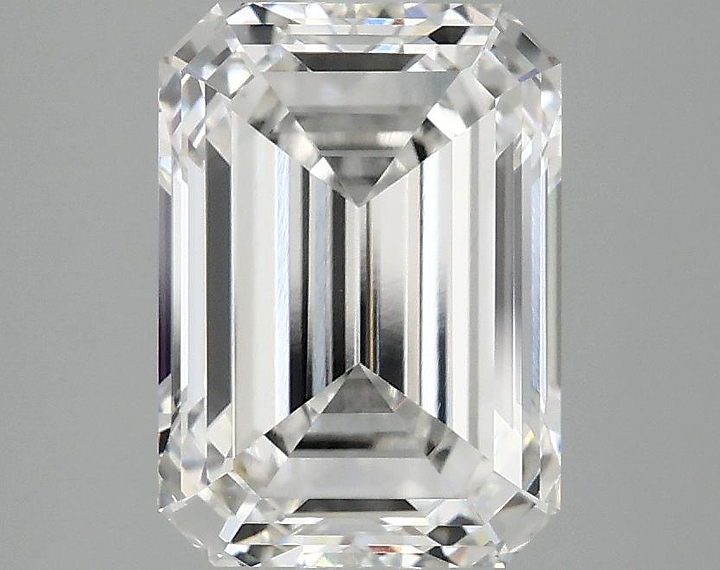 3.09 Carat Emerald Shaped Ideal Cut VVS2 IGI Certified Lab Grown Diamond