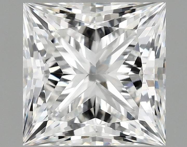 1.58 Carat Princess Shaped Ideal Cut VVS2 IGI Certified Lab Grown Diamond