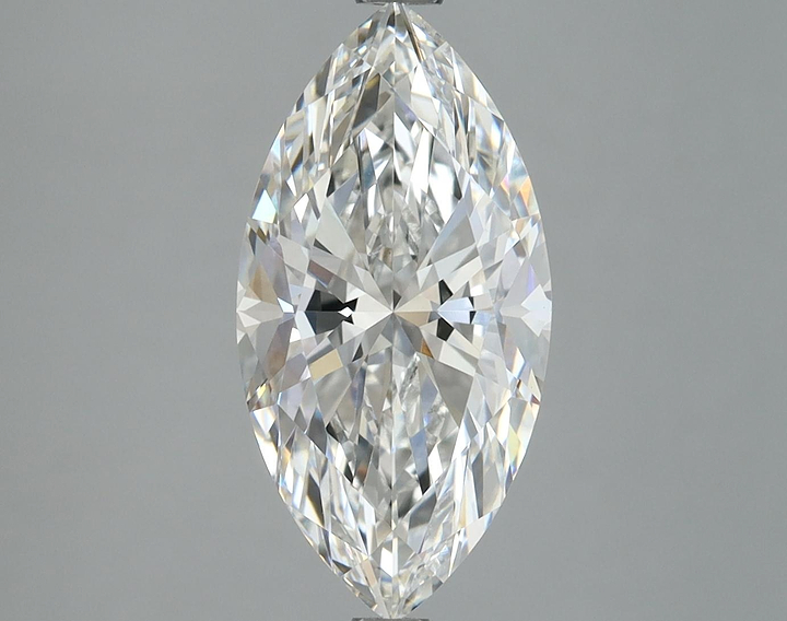 3.06 Carat Marquise Shaped Ideal Cut VVS2 IGI Certified Lab Grown Diamond