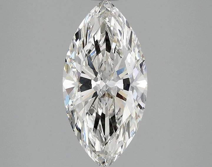 2.1 Carat Marquise Shaped Ideal Cut VVS2 IGI Certified Lab Grown Diamond