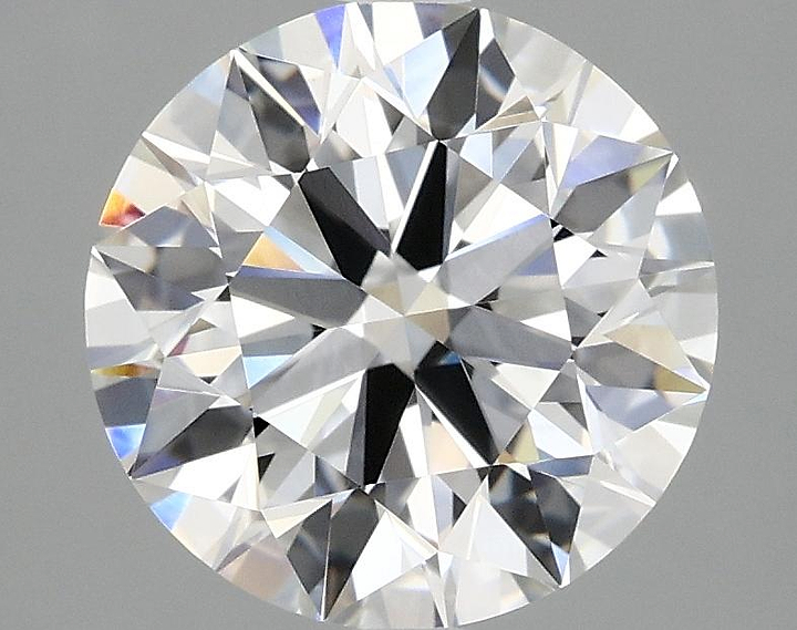3.09 Carat Round Shaped Ideal Cut VVS2 IGI Certified Lab Grown Diamond