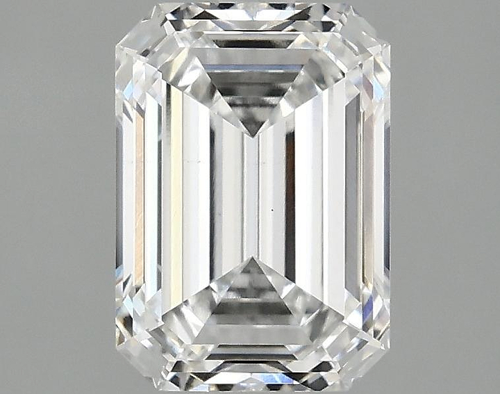 2.1 Carat Emerald Shaped Ideal Cut VS1 IGI Certified Lab Grown Diamond